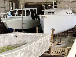 Construction of any sailing and motor boats with aluminum hulls.