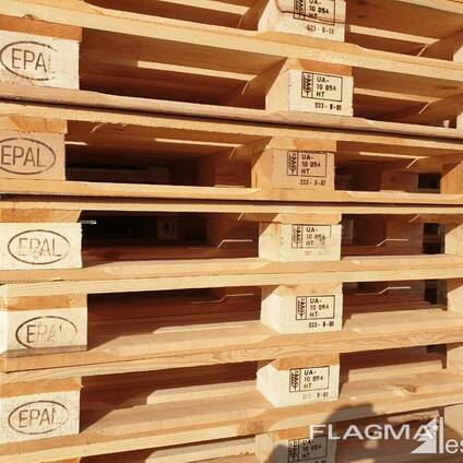 Double-Faced Euro Pallet 4-Way Entry Wood Material for Logistics Storage Warehouse
