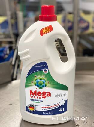 Mega Wash COLOR 4L – Concentrated Gel for Coloured Laundry Tough on stains, gentle on colo