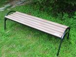 Скамейка «Эпик» пластиковая с металическим основанием - фото 1